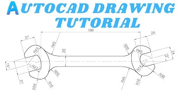 autocad 2d basic tutorial for beginner | autocad wrench | autocad wrench tutorial