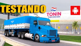 Jogando Truck Simulator Eastern Roads Primeira Gameplay Testando o Jogo No Celular screenshot 4