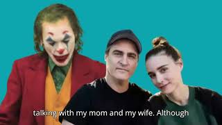 Joaquin Phoenix sparks marriage rumors after referring to Rooney Mara as his 'wife'