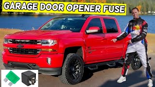 CHEVROLET SILVERADO GARAGE DOOR OPENER FUSE LOCATION REPLACEMENT 2014 2015 2016 2017 2018 2019