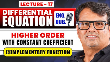 Ordinary Differential Equation in English | Complementary Function |By GP Sir