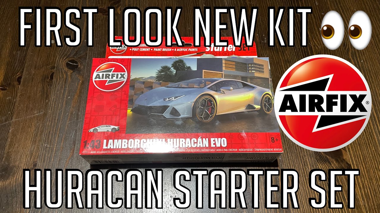 Maqueta de coche : Starter Set - Lamborghini Huracán EVO - Airfix - Calle De Las Maquetas