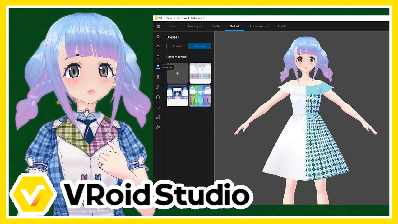 VRoid How to Colour the Base Textures // Easy VRoid Clothes 