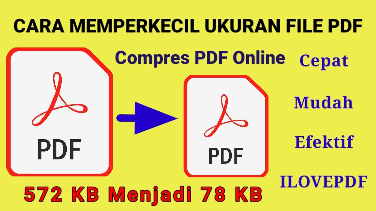 CARA MEMPERKECIL UKURAN FILE PDF - YouTube
