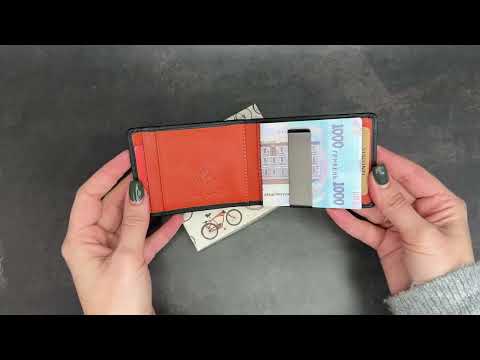 Пристижный кожаный зажим для недег Visconti VSL57 BLK/ORG video