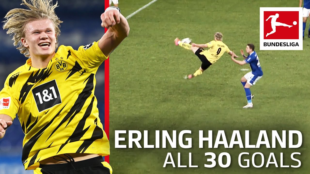 Erling Haaland - 30 Goals Now in Only 32 Games - YouTube