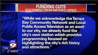 Bay News 9 - TBAE Network funding cut from the City of Tampa