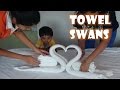 How to make Towel art | Towel Origami Swans | Towel Folding | Ft Sparsh Hacks First Video on YouTube