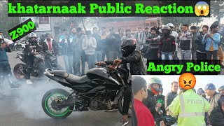 Public Reactions 😱 On Burnout 🔥Hayabusa😍 ZX10R #rsdvlogs #publicreaction