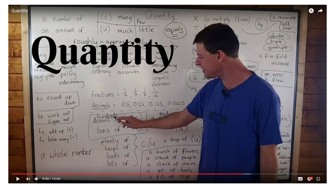 Vocabulary QUANTITY (Lesson 28)