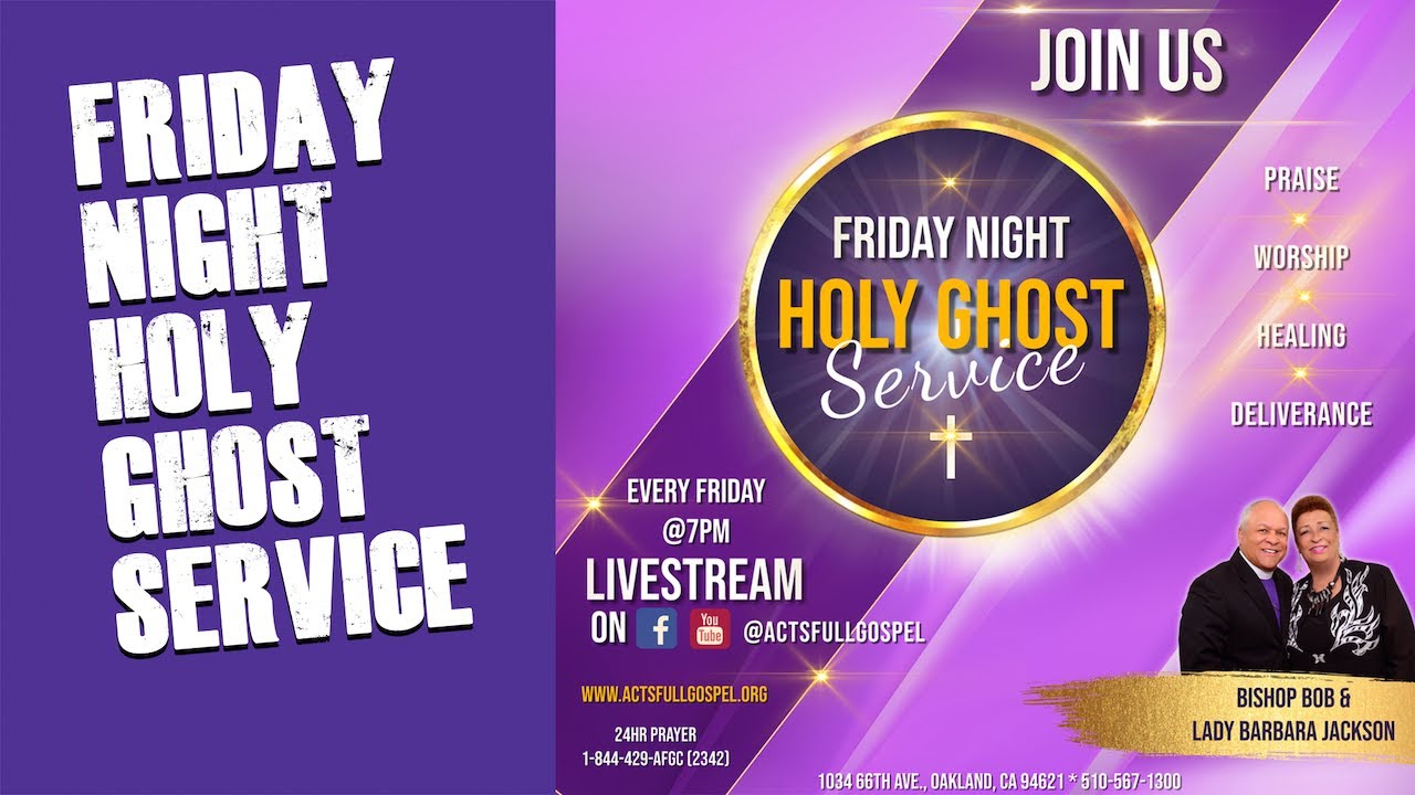 FRIDAY NIGHT HOLY GHOST SERVICE | ELDER JOSEPH COTTON - YouTube