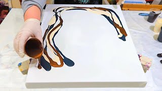 TRUST the PROCESS! You wont believe how these colors ended up! - ACRYLIC Paint Pour Blowout