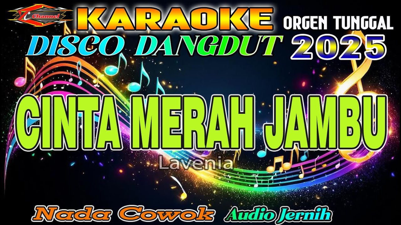 Cinta Merah Jambu (Lavenia) Karaoke Nada Cowok || Disco Dangdut Orgen Tunggal Terbaru
