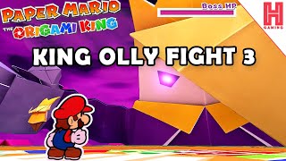 How To Beat King Olly Boss Fight 3 - Paper Mario: The Origami King screenshot 1