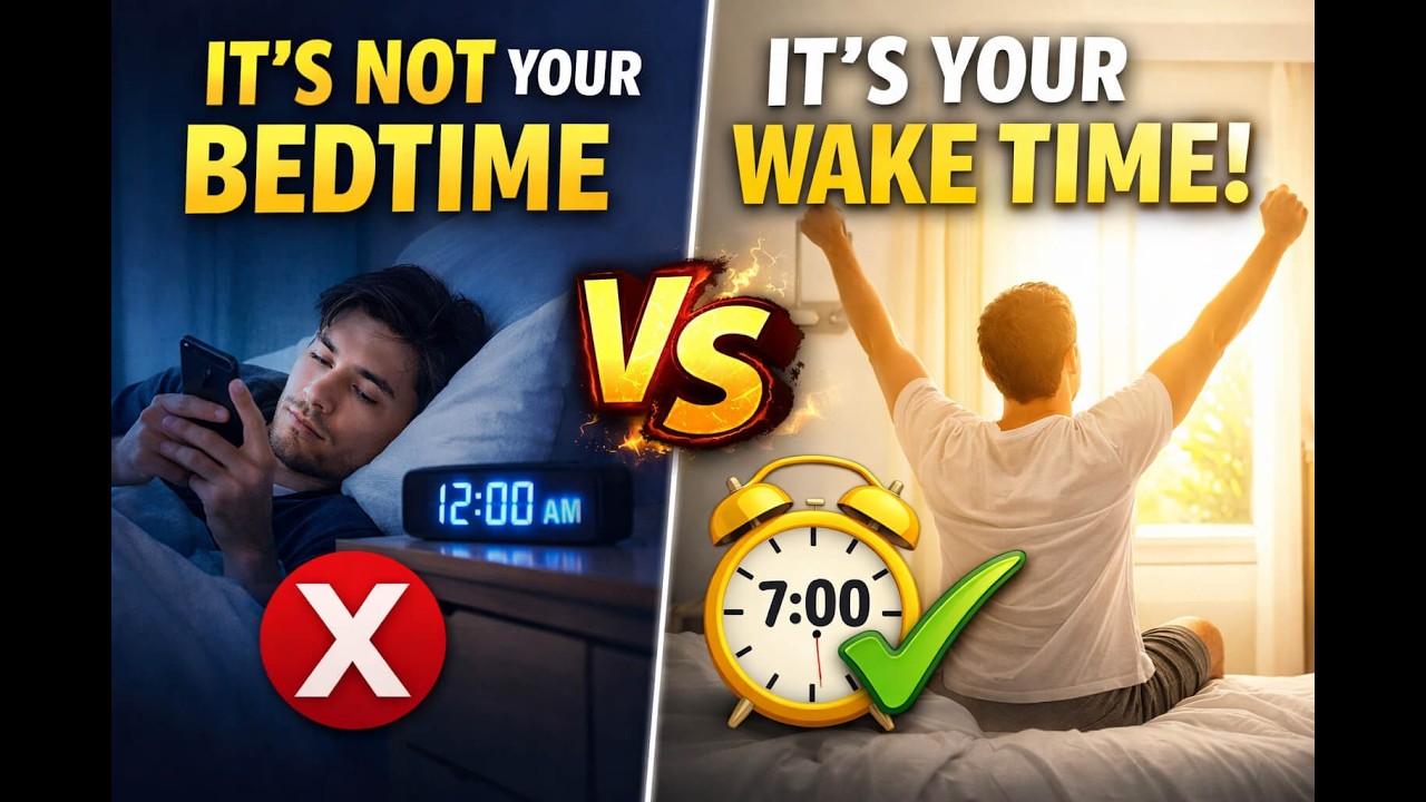 Why Your Bedtime Isn’t the Problem (Your Wake Time Is)