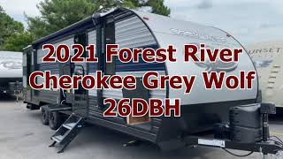 2021 Forest River Cherokee Grey Wolf 26DBH Travel Trailer Walkthrough, Tri State RV, Anna IL