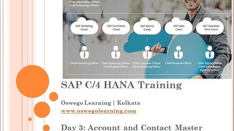 Account and Contact master in SAP C/4 HANA