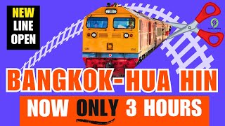 Bangkok-Hua Hin in ONLY 3 hours by train?| New Line & Station opened Dec 2023