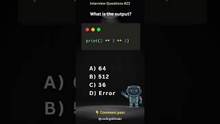 Python Interview Questions #23 | Power Operator Trick 🤔 #shortsvideos #coding