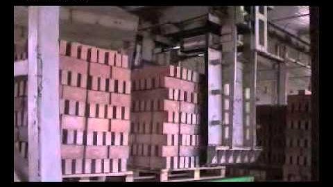 Brick unloading machine autmatic loading system for fired brick line