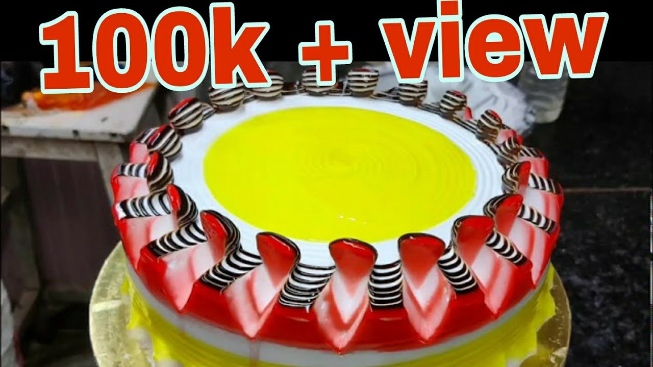 pineapple jelly cake simple cake YouTube