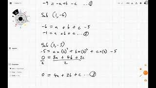 Cubic Equation Given Four Points