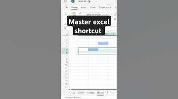 Shortcut keys to select column & row | excel | #shorts #trending #viralshort