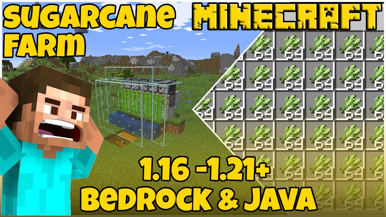 How to Build an Automatic Sugarcane Farm in Minecraft 1.16.5 (Easy ...
