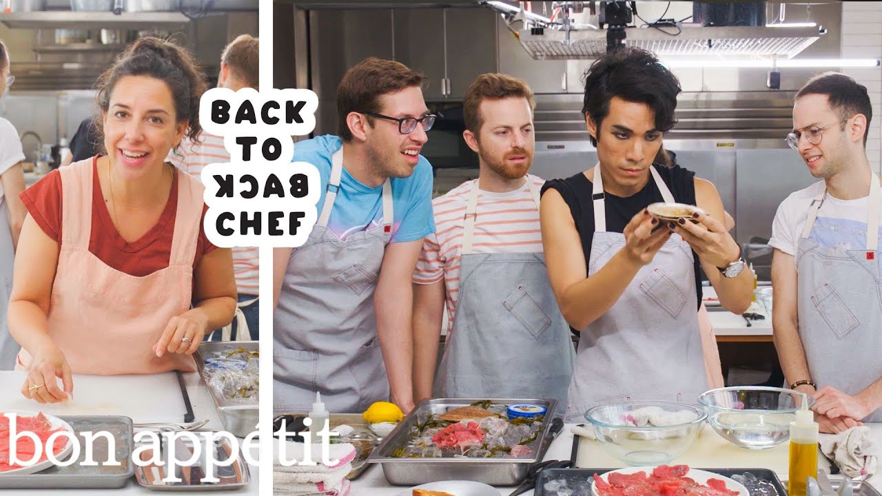 The Try Guys Try to Keep Up with a Professional Chef   Back-to-Back Chef   Bon Apptit