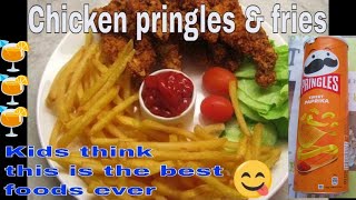 How To Preparefry Chicken Pringles & Potato Fries B. In Finland