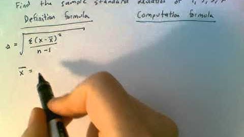 Computation Formulas