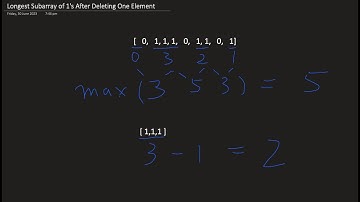 [Algrithm Design] Longest Subarray of 1