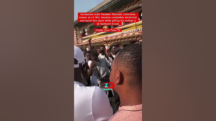 Lil Win 🇬🇭, became emotional & burst into tears after gifting his mother a 12-bedroom house.
