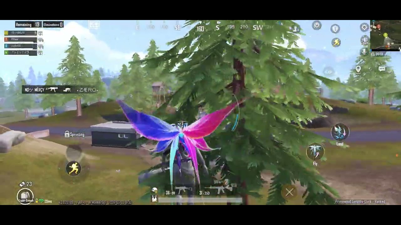 0Kill chicken 🐔 dinner Ranked pushing lobby gameplay in Bgmi 