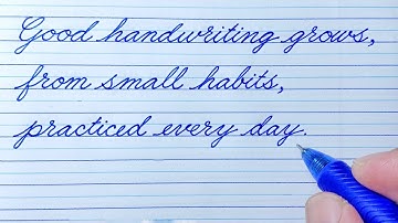 Cursive Writing Quote 109 | Cursive Handwriting Practice | Cursive Writing a to z | Cursive abcd