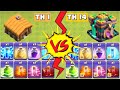 Noob Vs Pro | TH-1 Spells vs TH-14 Spells - Clash of Clans