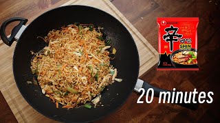 Quick & Easy Shin Ramen Chow Mein  From Instant to Incredible!