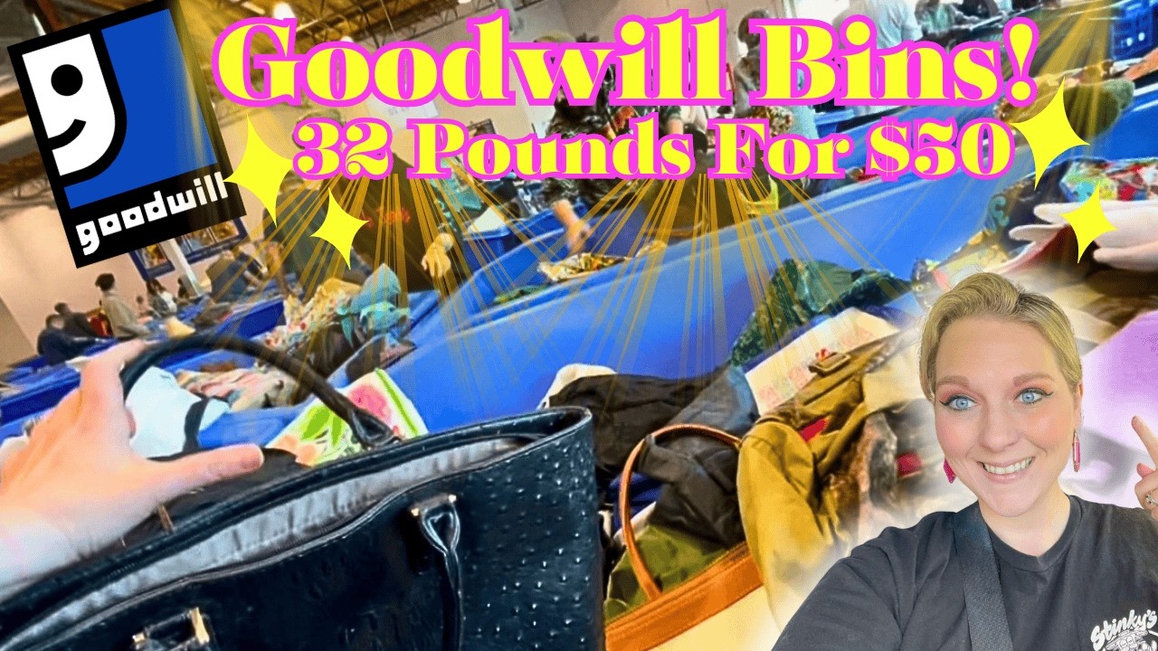 32 Pounds For $50 AT The Goodwill Bins! 💥HIGH PROFIT ITEMS!💥 Thrift With ME! +HAUL