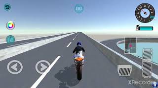 3D Driving Class  Motorcycle Racing with train in road red color Bike Driving#03 Android Gameplay screenshot 1