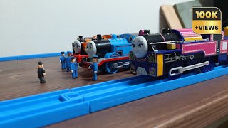 Plarail Train Run - Thomas, Nia & Ashima Working Together 100K Views Special