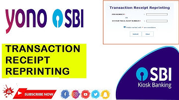 SBI KIOSK TRANSACTION RECEIPT REPRINTING | SBI KIOSK may Transaction Receipt Dubara Print kasie kare