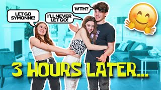 Giving My FRIENDS Long Awkward HUGS To See How He REACTS **cute prank**❤️🤗|Symonne Harrison