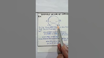 EXAMPLE ON ARC OF CIRCLE
