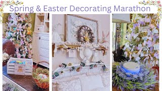 Spring + Easter Decorate With Me Marathon // Over 1 Hour Spring/Easter Home Decorating Ideas➕🌷➕