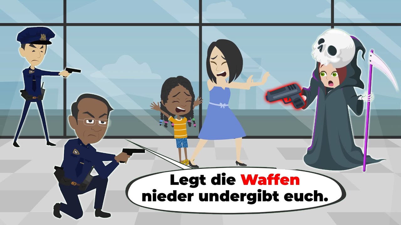 Amy wurde am Flughafen festgenommen | Deutsch lernen | Hallo Amy