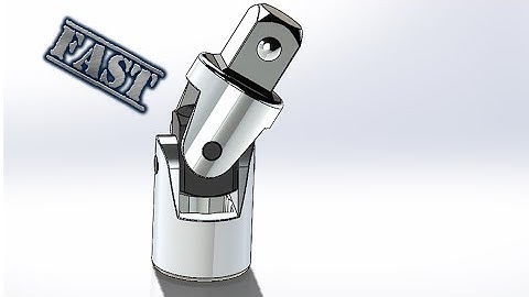 SolidWorks F Tutorial #175: Universal Joint (fast version & complete)