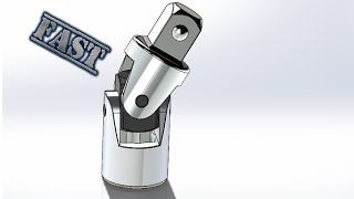 SolidWorks F Tutorial #175: Universal Joint (fast version & complete) Wealth