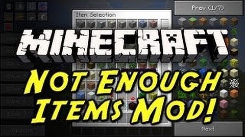 Minecraft: Not Enough Items - Mod Showcase!