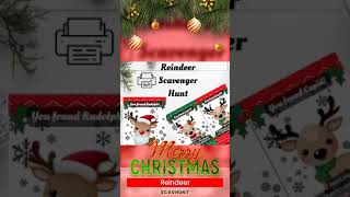 Festive Reindeer Search: Printable Christmas Scavenger Hunt