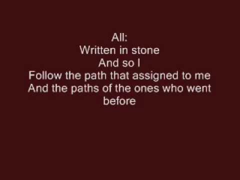 Mulan Jr.: Written In Stone (Pt. 3) with lyrics